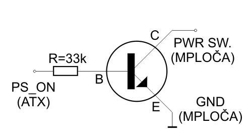 Transistor as power switch