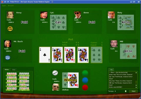 Network multiplayer game:  Poker-TH